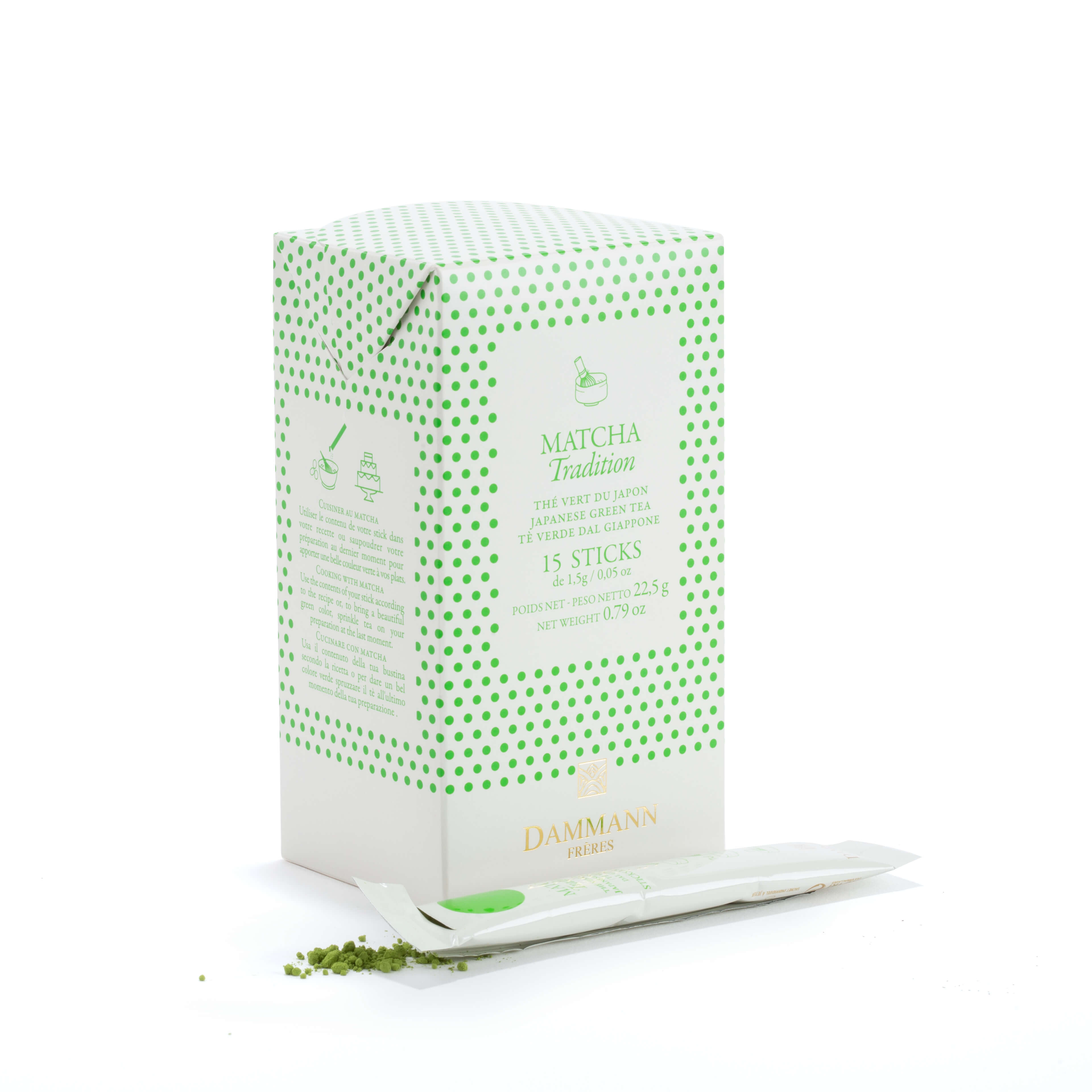 Matcha Dammann Japanese Green Tea, Matcha, 18-20-7000